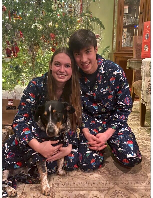 Surviving college together over 2 hours away from each other. Nicholas drove almost every weekend to visit. Ali added our dog Milton in the mix, ask Nicholas how much he loves Milton ;)