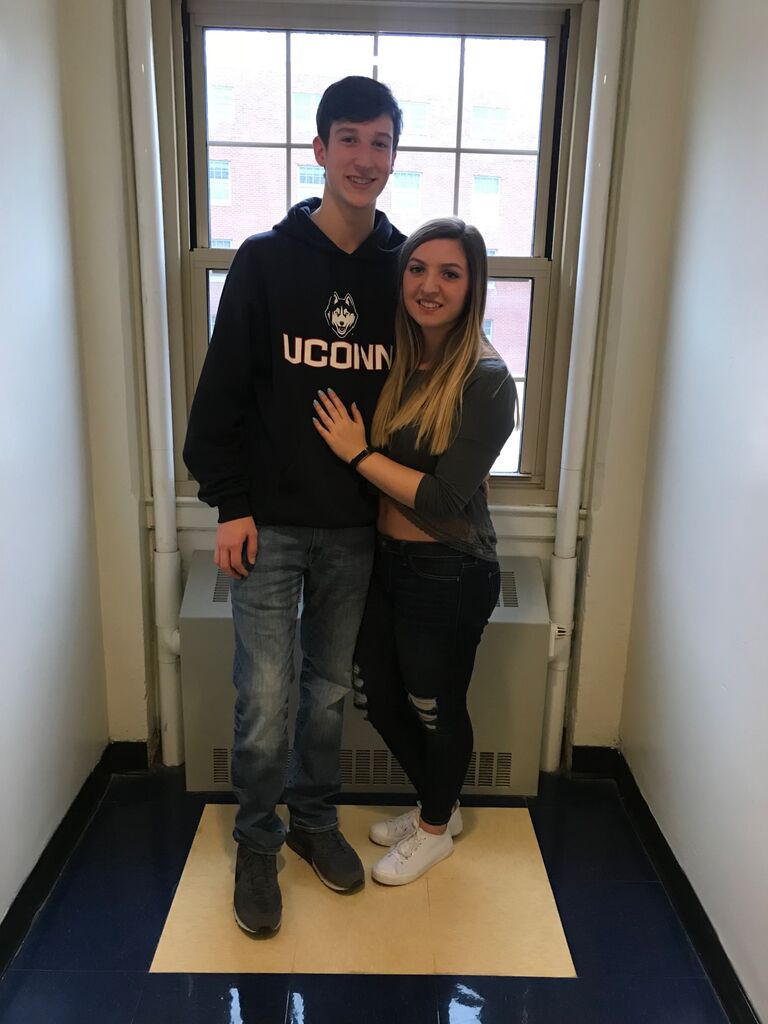 Amber’s 1st visit to UConn freshman year of college