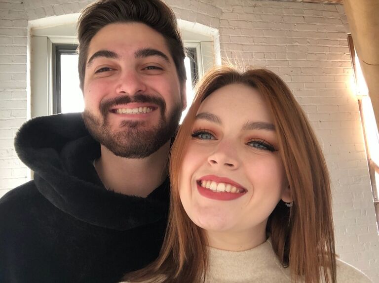 Joshua and Mackenzie met in January 2020 and instantly fell in love❣️this is a picture from their first date in Pittsburgh