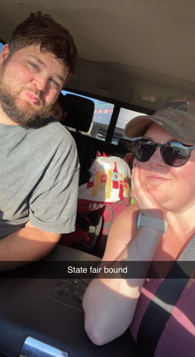 Our first state fair together. Amanda learned a lot on this trip.