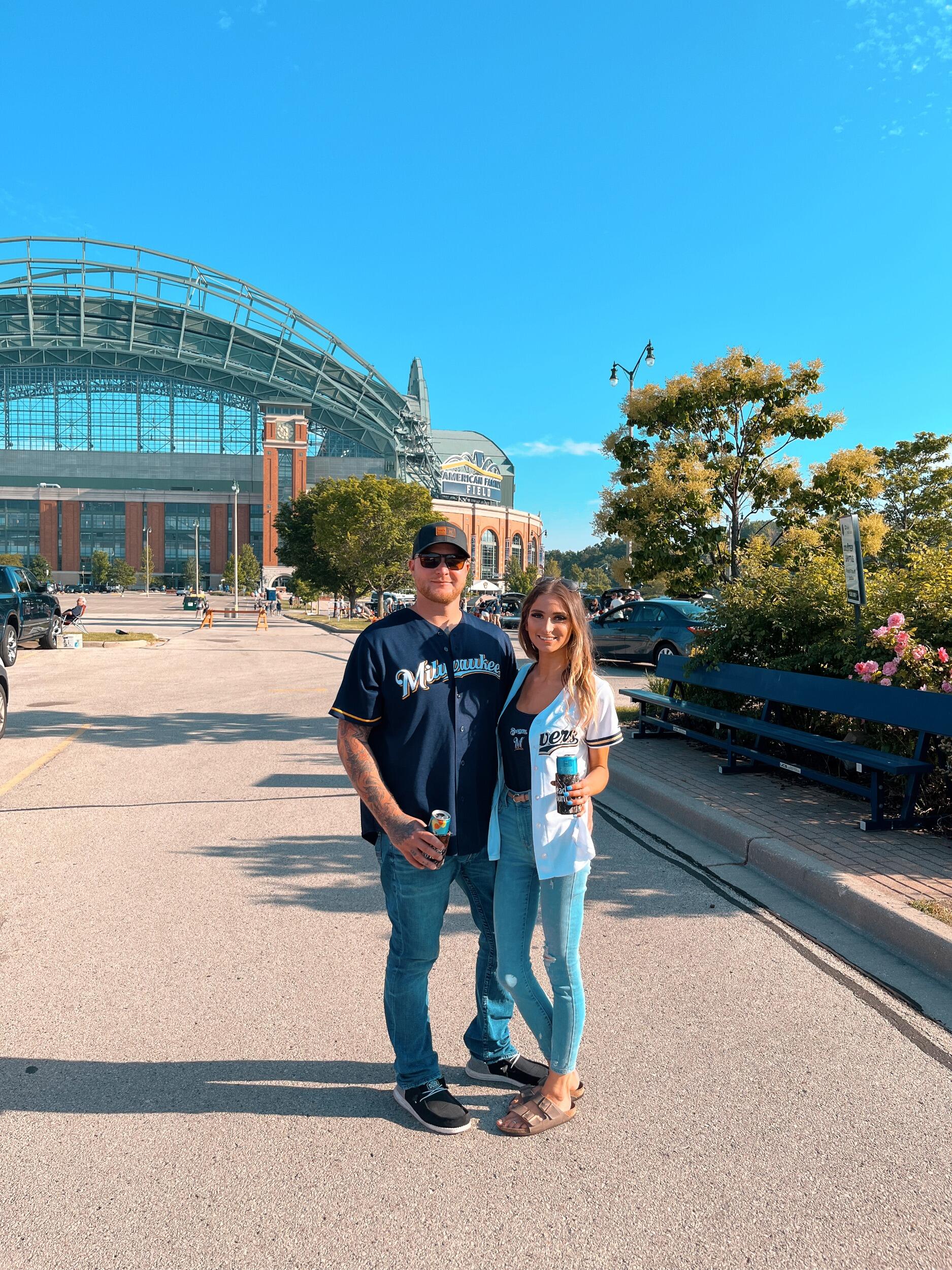 Second Brewers game together.