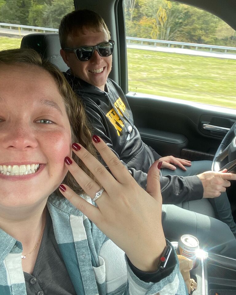 We got engaged in 2022 at one of our favorite spots: on our boat! Catch us on the river all summer long.