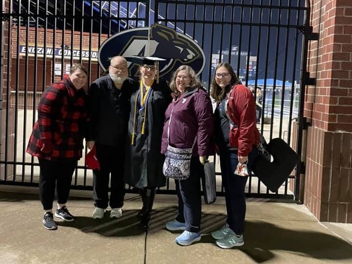 In the midst of the COVID pandemic, Julia graduated from the University of Akron. She returned to the Akron area in August.