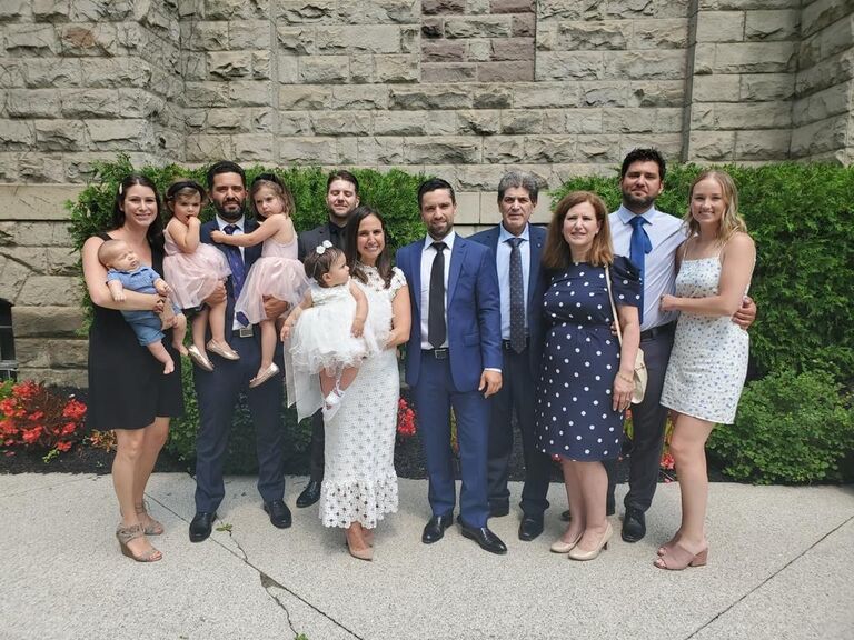 Celebrating special family memories. Our beautiful niece Vienna's baptism.