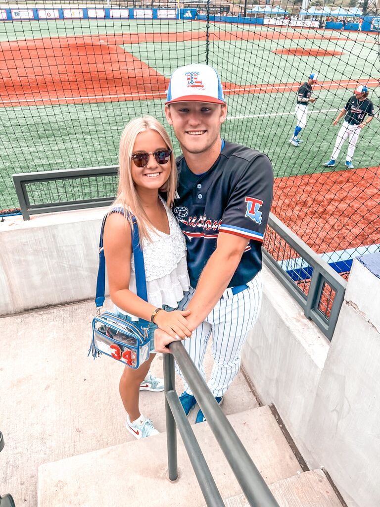 I visited Turner in Ruston, Louisiana to watch him play baseball.