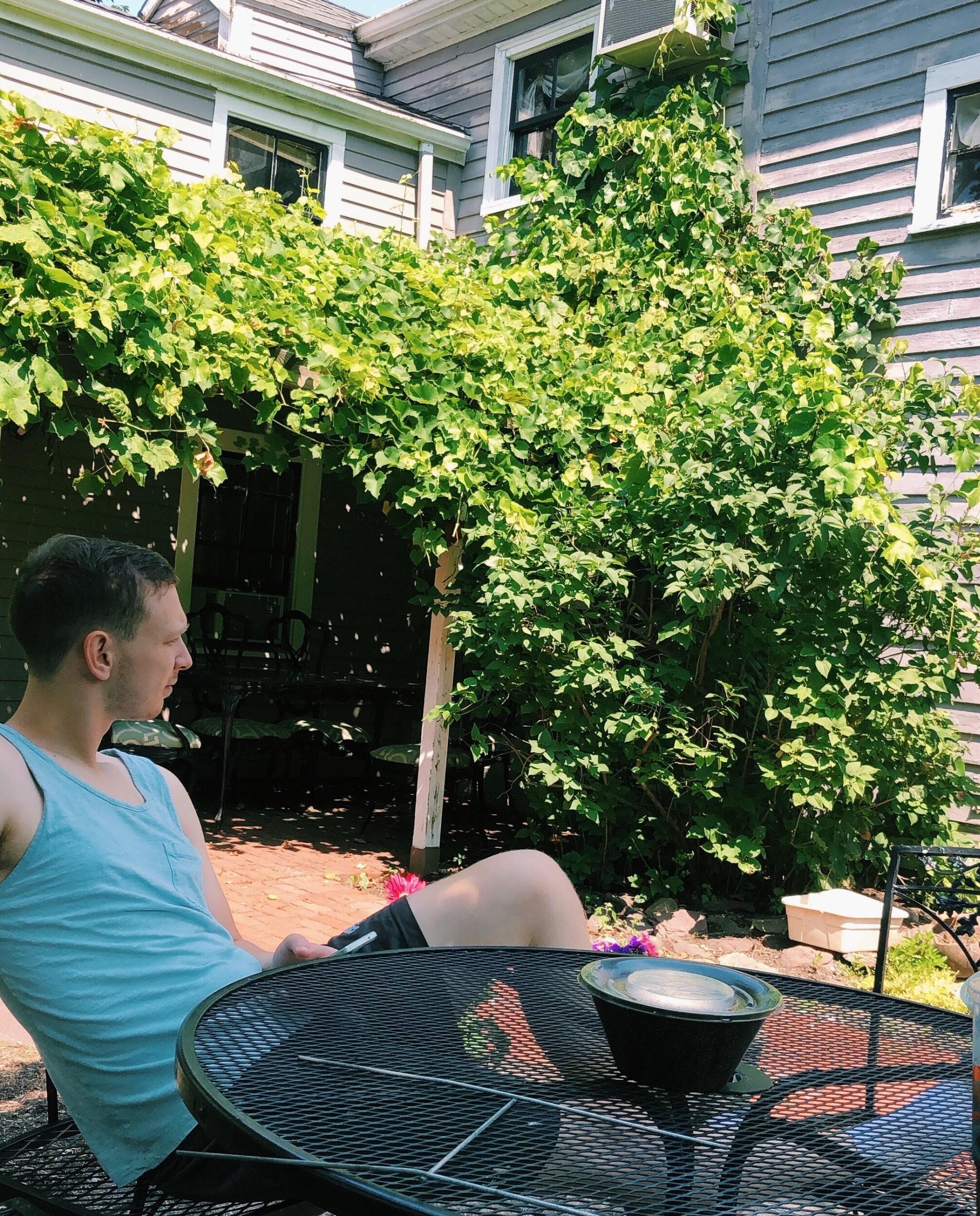 In August 2019 we moved into an apartment in Medford built in 1805. This place had so much charm, from the backyard garden to the 6' ceilings...it was our "Hobbit Home"