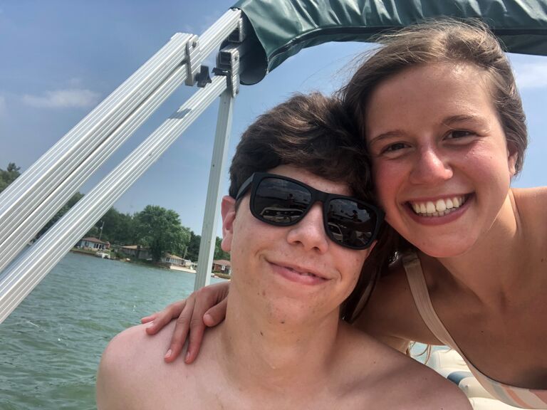 We have spent many weekends on the lake with Ben's grandparents.