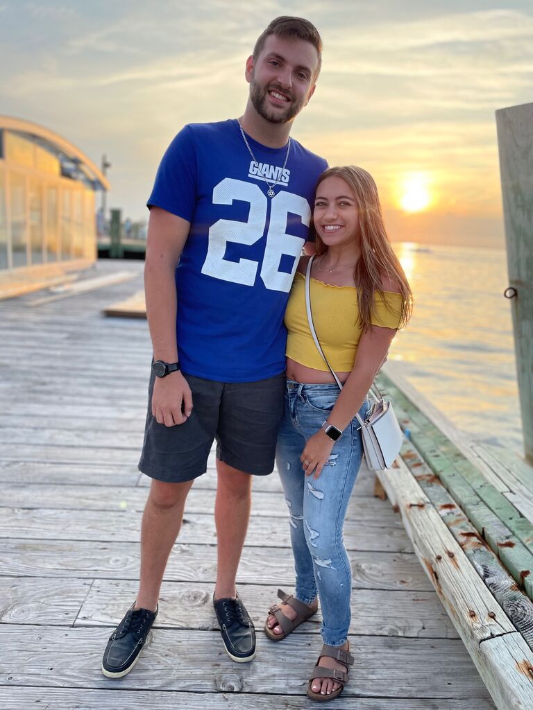 In the summer of 2021, Danielle's family got a house in Fire Island where they would spent a lot of their time that summer with friends and family. The rest of the summer they would make a ton of amazing memories going to a Jets v. Bills game and Boardy Barn. Alex moved into his first apartment since college on September 19, 2021!