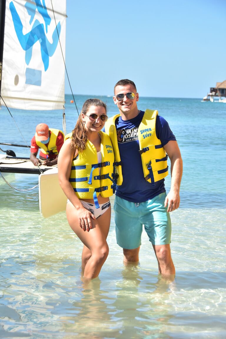 We took our first vacation as a couple to Sandals Royal Caribbean in Jamaica!