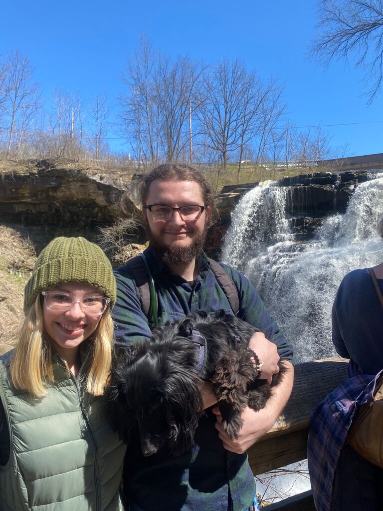 We spent a few hours exploring Cuyahoga Valley National Park while in town for the solar eclipse! It was insanely busy, so sadly this is the only photo we got of ourselves together that day. 