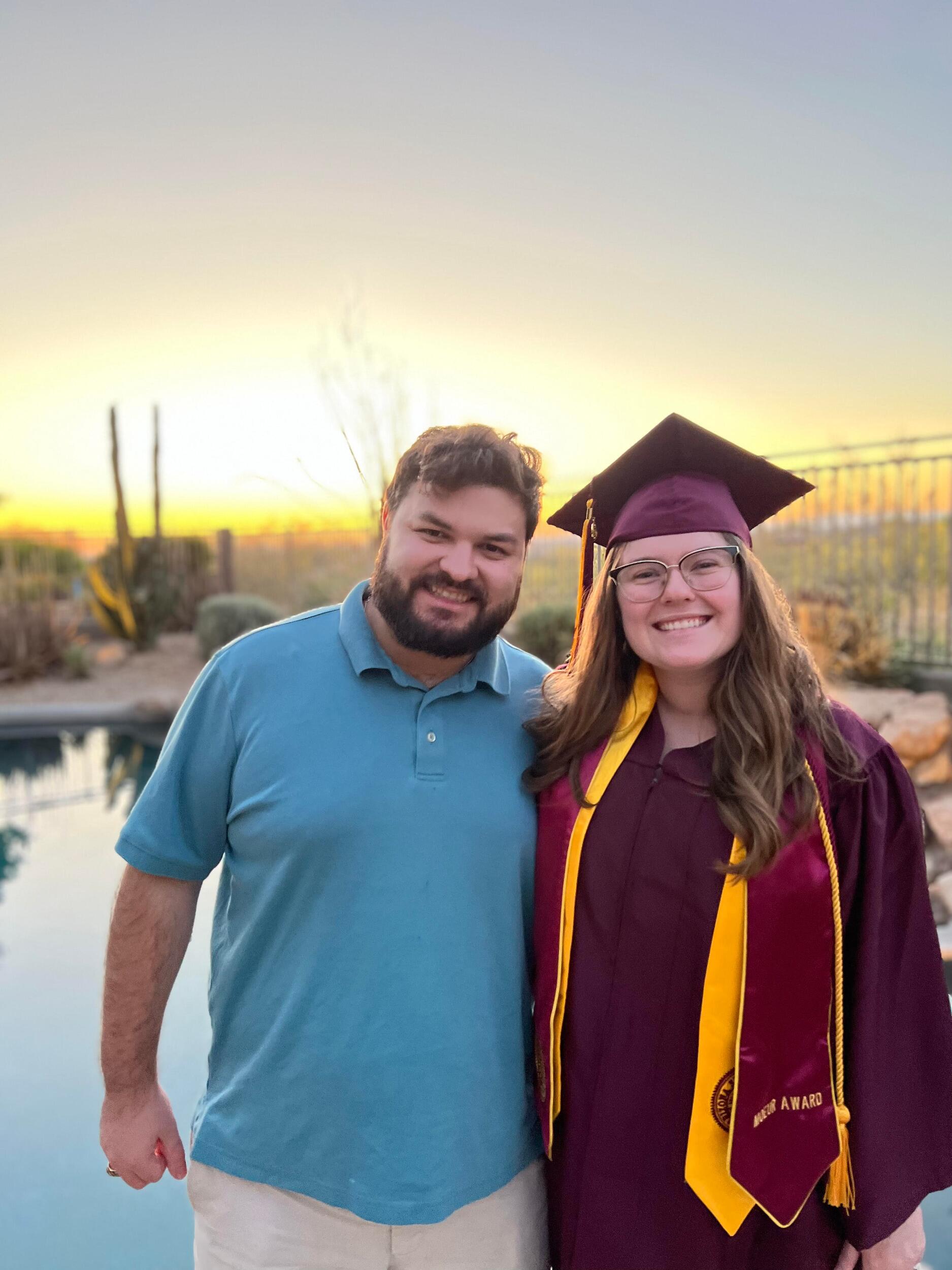 Emily graduated from ASU!