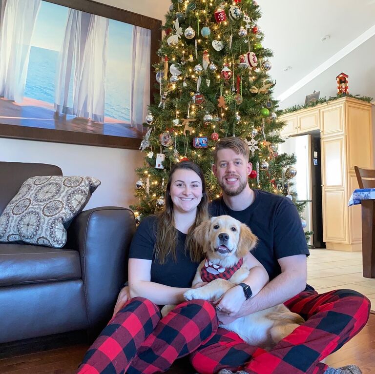 Our first Christmas with Tucker!