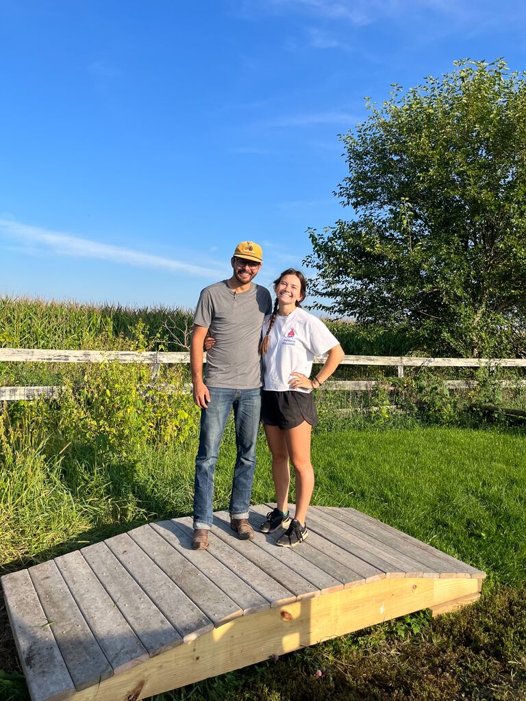 First trip up to IL! 
- Portillos
- Museum of Science and Industry
- Menards
- Built a bridge for the horses at the barn (beat that Andy and Jen)