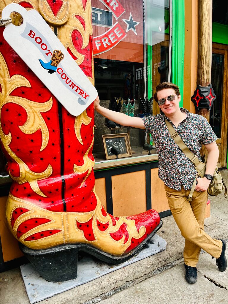 Enjoying spring break in sunny Nashville.
