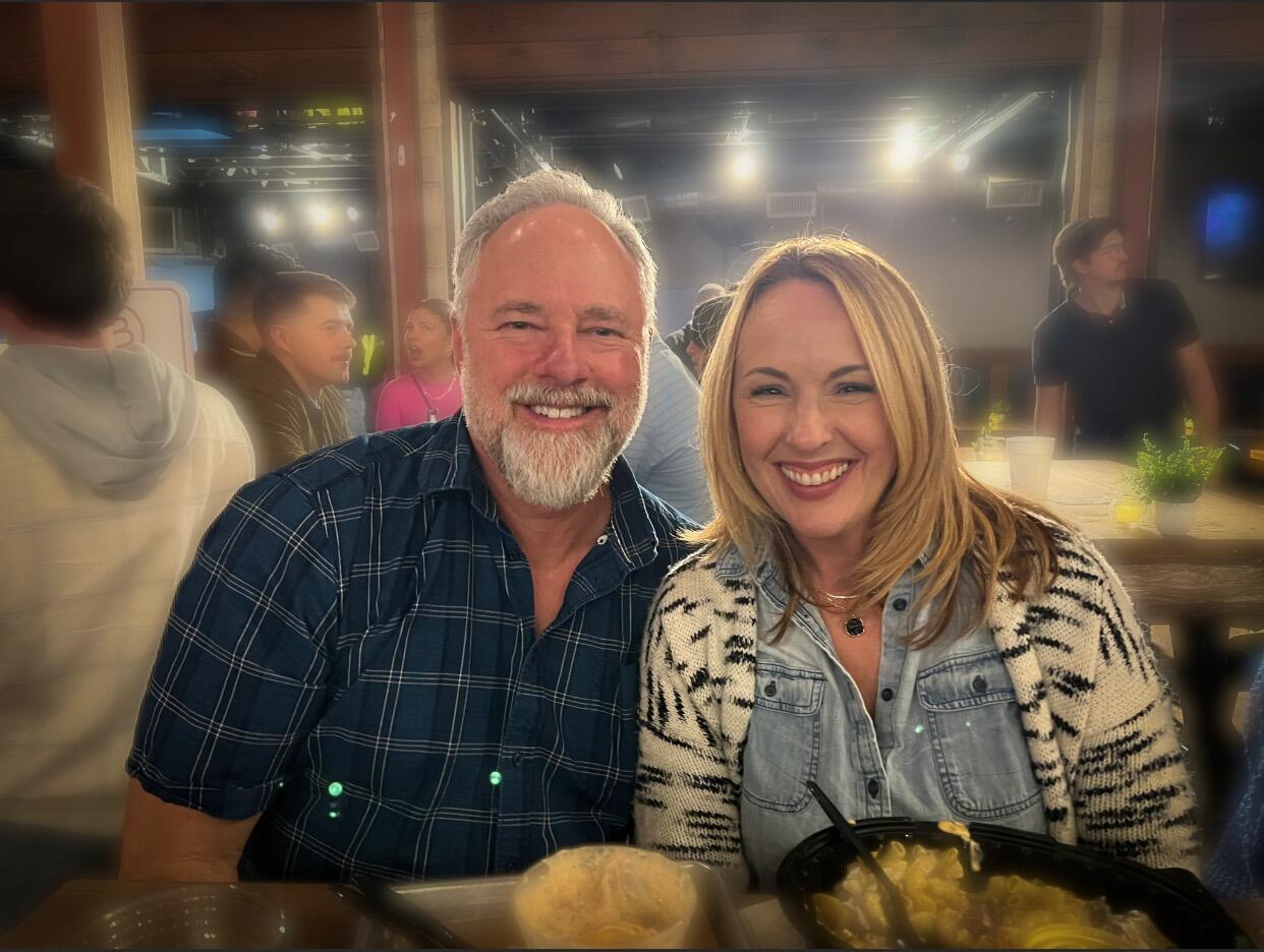 At my childhood best friend Amy's birthday party.  