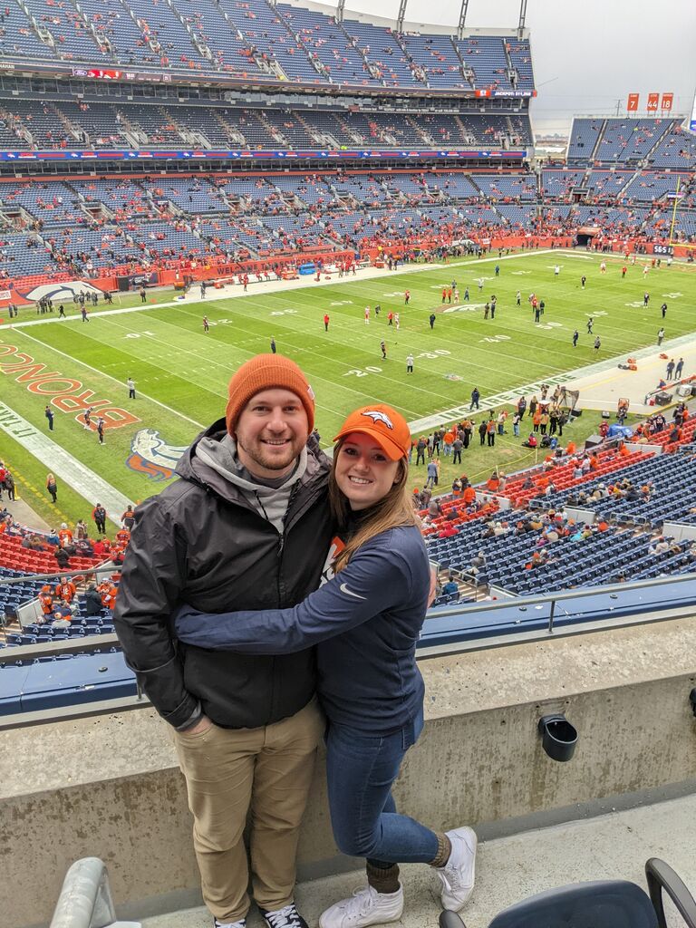 The first of many trips to Denver, Colorado to visit Hannah's cousin Emily! For Rob's birthday we got tickets to a Chiefs vs. Broncos game in Denver (Chiefs Victory!), and later headed to Breckenridge to Snowboard. 