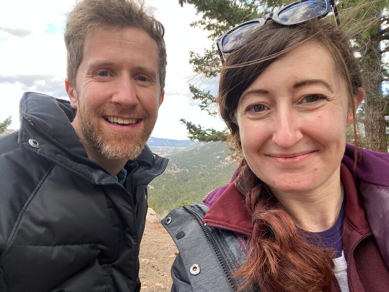 Our first serious amount of time together, staying in a cabin in Estes Park. Part of why we're getting married in Estes years later... the town has been a significant place for our relationship. 