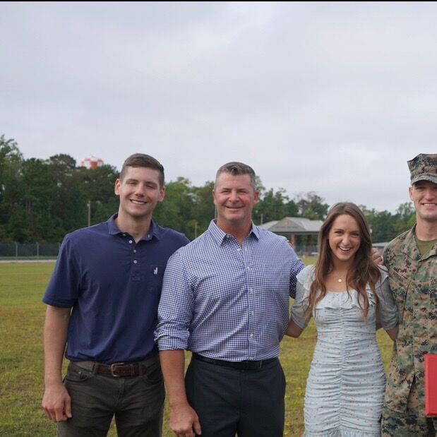 A few days later, Colton graduated from his latest training! Colton was surrounded by awesome family and friends that weekend, including Megan and Colton's mentor from PTF, Keath Hausher. 