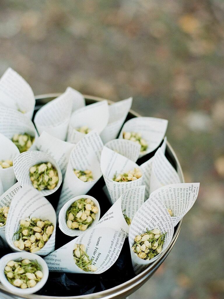 Coordinated Confetti Confetti Cones Matching Taste Scoops Floral