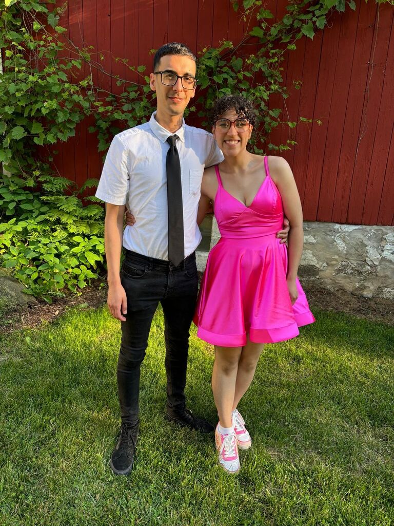 Going to a summer wedding together