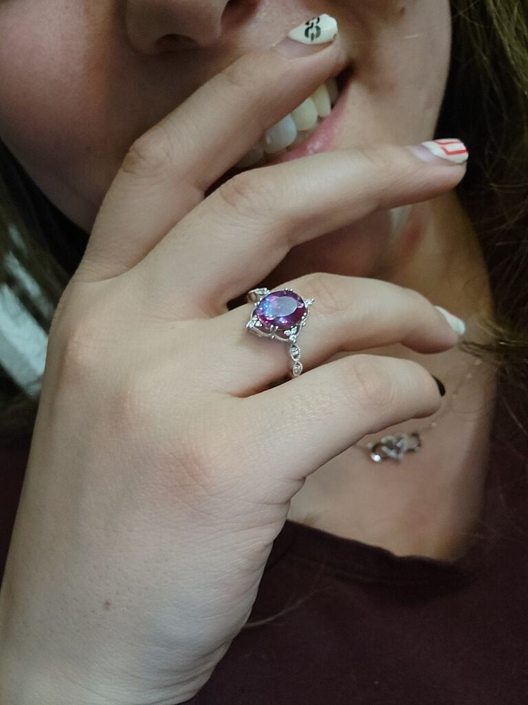 The fool actually did it! After Melyssa came home from her first shift at work, Tyler popped the question in a classic them fashion. She was braless and yelling, he was nervous and mumbling, but he managed to get on one knee and get the actual question out. And he picked the perfect ring!!!