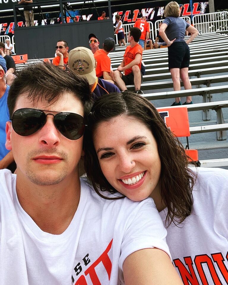 Went to an Illinois football game. Normally Illinois is disappointing but they were playing UVA. 