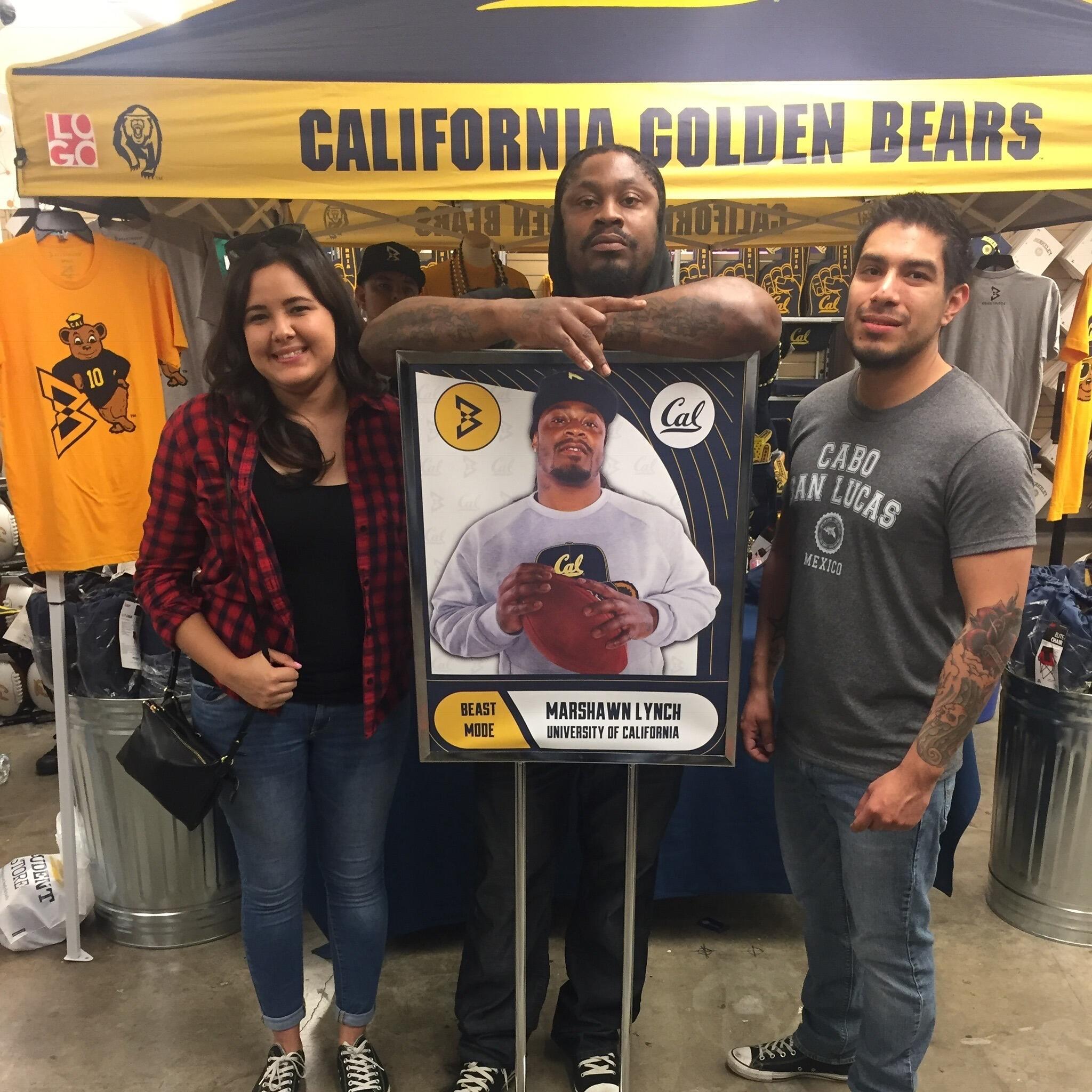 Joel and Laura took a day trip to Laura's Alma Mater for her birthday weekend. Laura  used her connections to surprise Joel with a meet and greet with former Cal football star and current NFL player Marshawn Lynch. 

Just kidding, he was randomly doing a meet and greet at the student store lol Made for a memorable trip though!