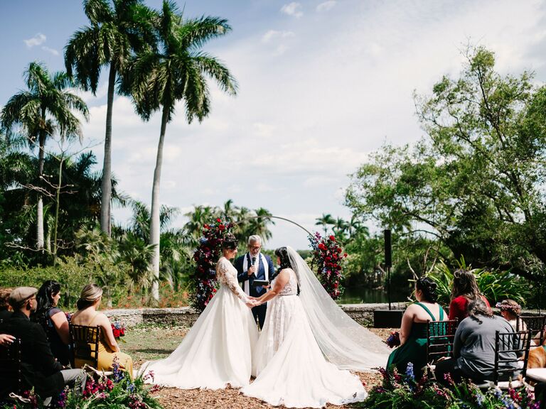 outdoor wedding venues tropical garden in florida