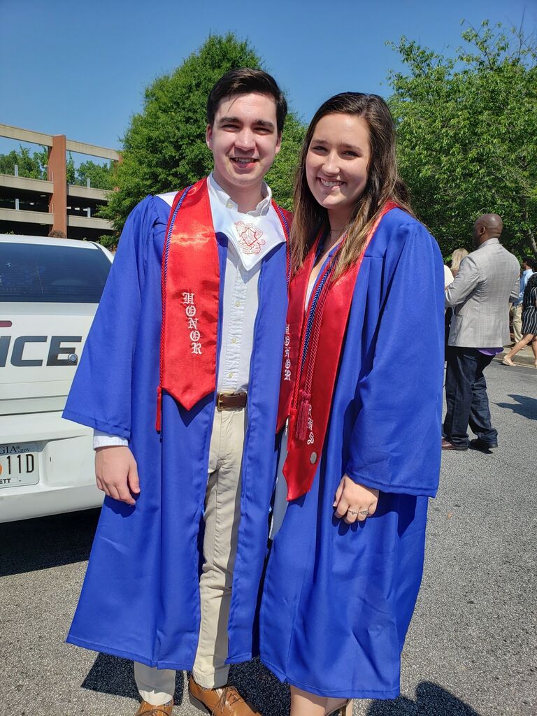 Kyle and Holly graduated from Peachtree Ridge High School together in 2019. 