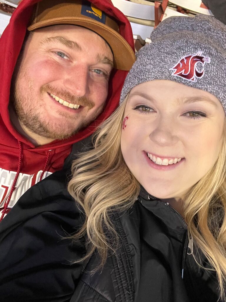 Brian & Sarah attend their first Cougar Football game together.
