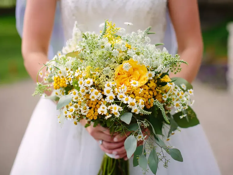 Bright and Beautiful Yellow Wildflower Bouquet