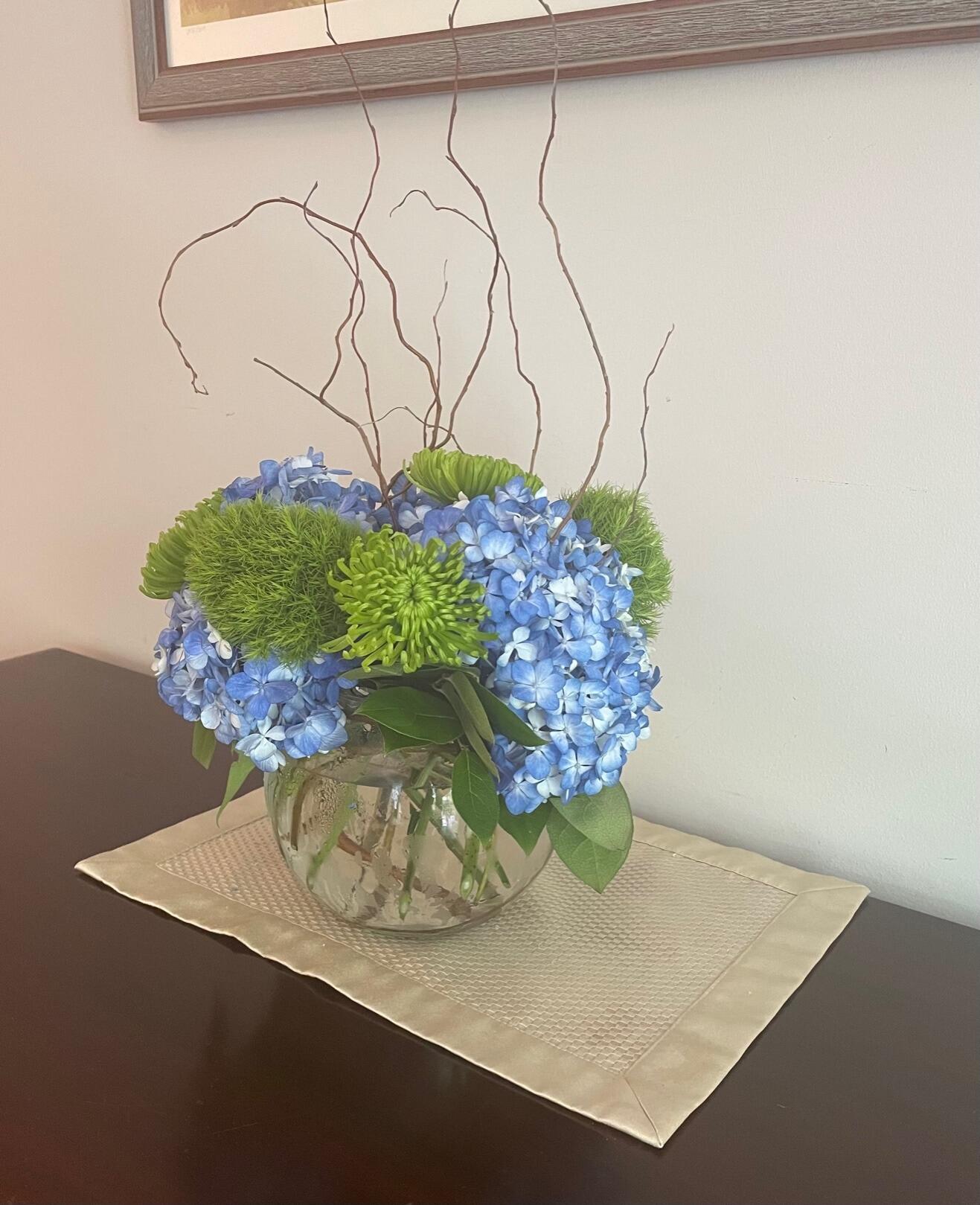 Mark quickly realizes that the way to Julia's heart is with hydrangeas (and good chocolate!)