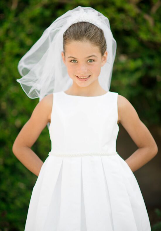 pleated flower girl dress