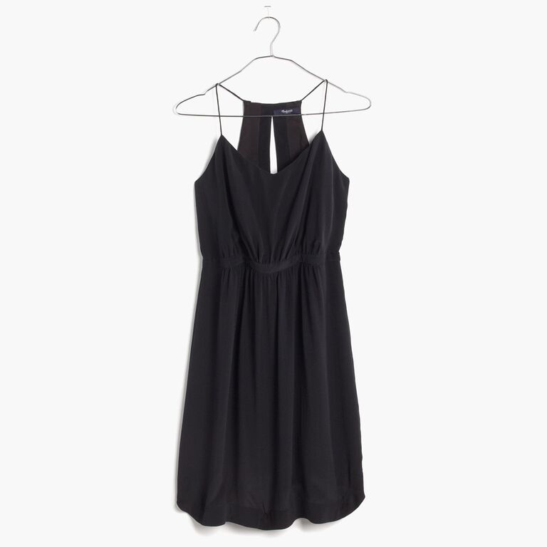 black silk madewell dress