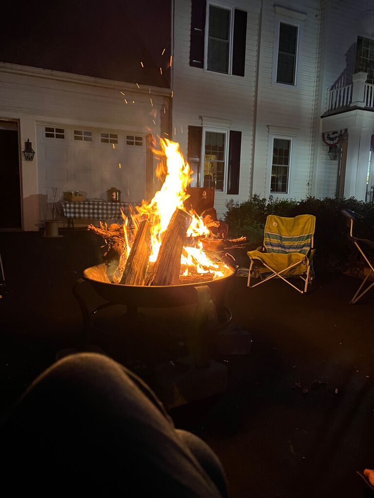 Quality time by the fire