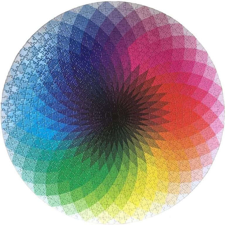 Colorful puzzle in a circular shape thank-you gift