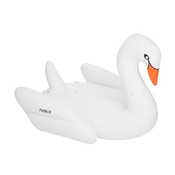 Swan-shaped pool float from Revolve. 