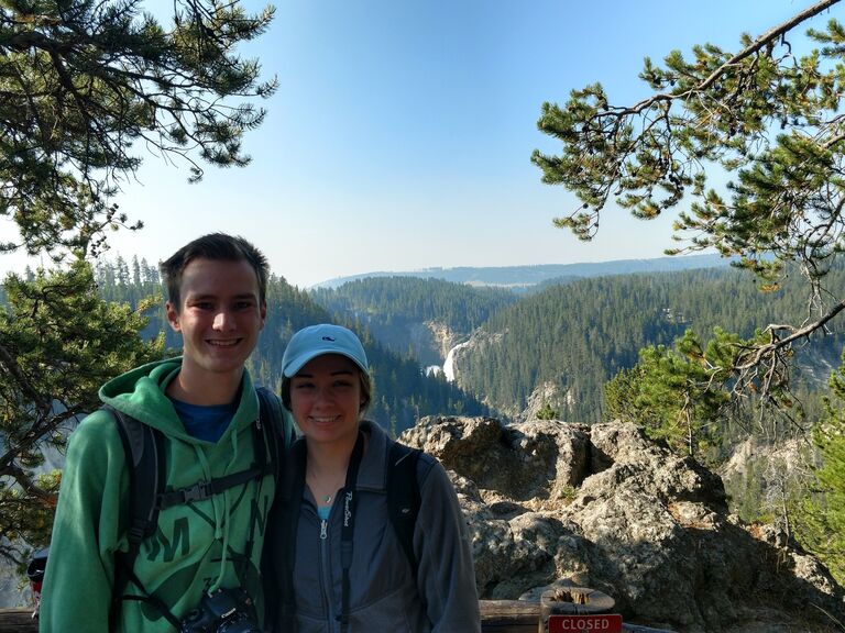 Upper Falls in Yellowstone National Park. Our first of many annual camping trips. (2018 camping trip)