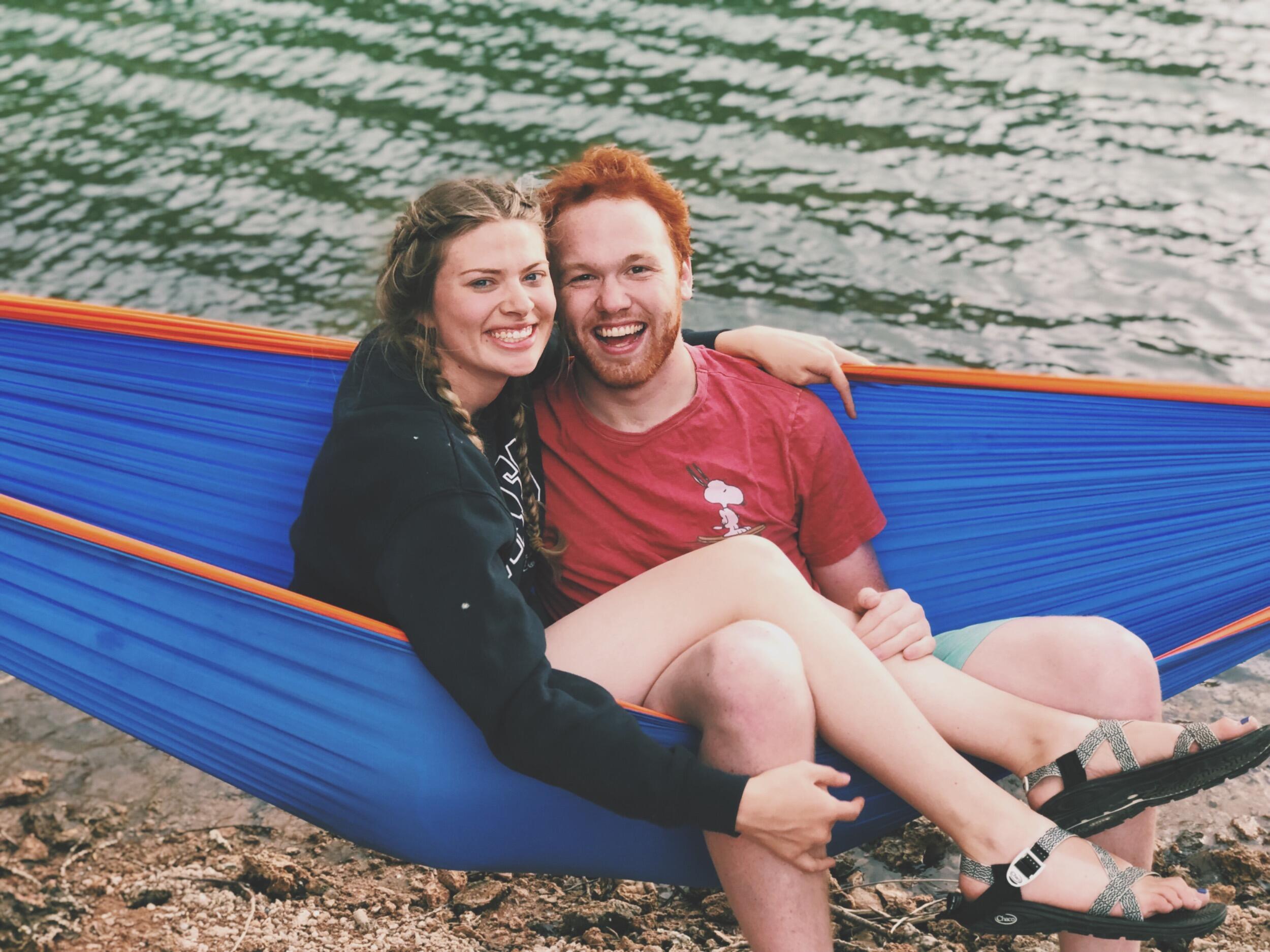 Summer hammocking! Hammocking is one of our favorite activities, possibly because we first kissed while hammocking!  💋