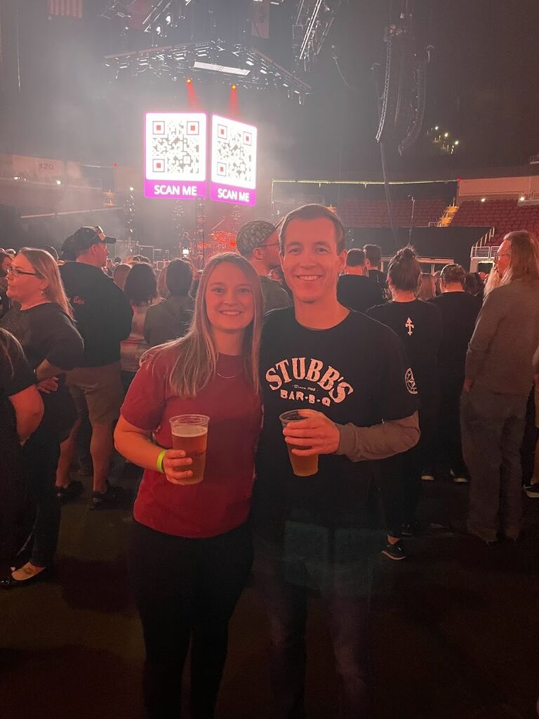 Andy's first time seeing Shinedown. The concert was on a Tuesday night in Des Moines!