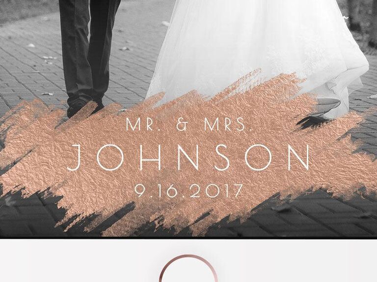 Wedding Snapchat Filter Template from media-api.xogrp.com