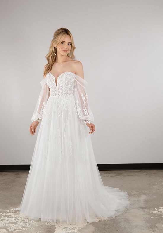 Essense Wedding Dresses Dropped Waist