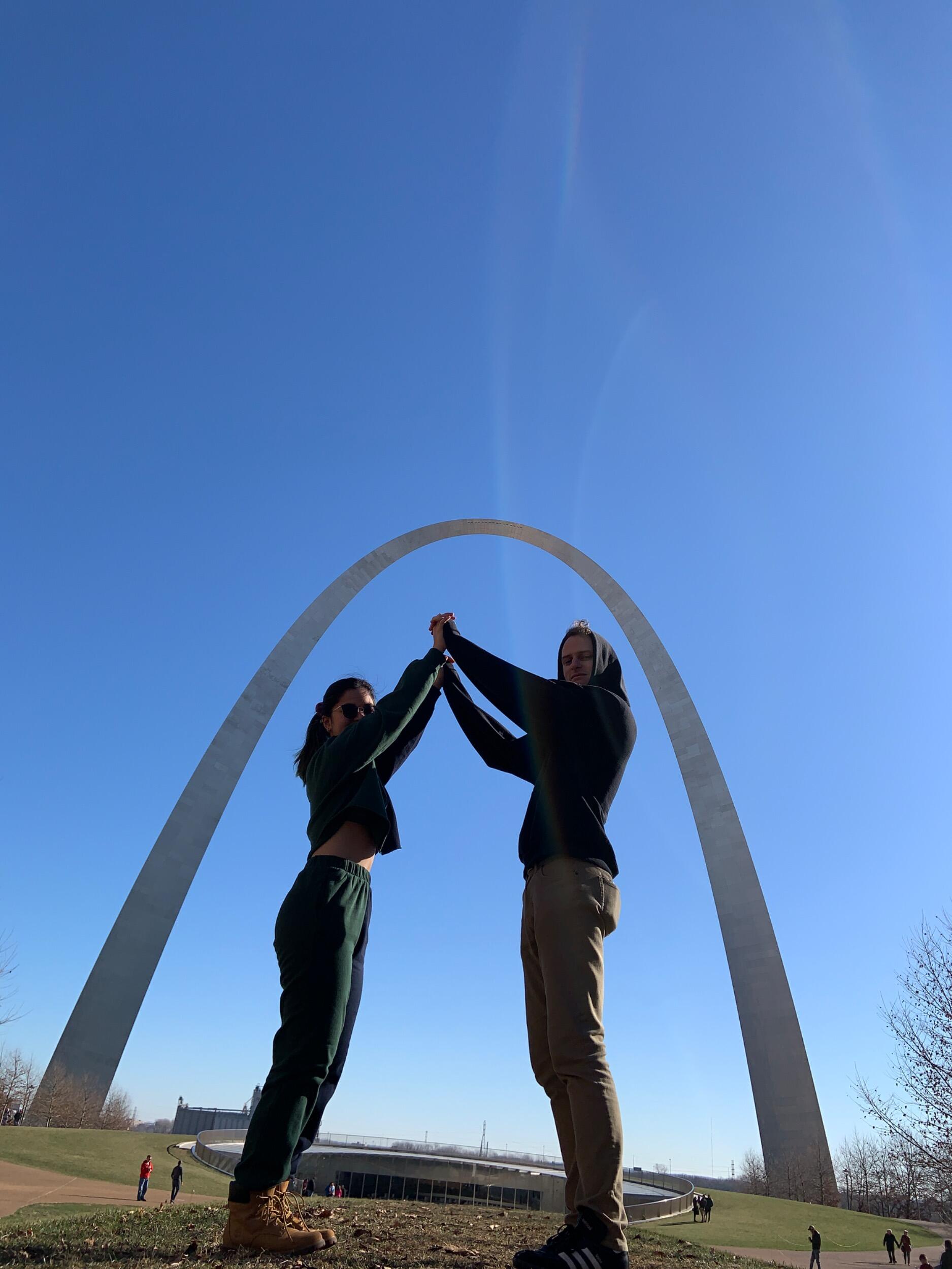Gateway Arch 
St. Louis, MO

We look like giants!