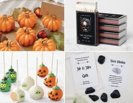 Halloween- themed wedding favors