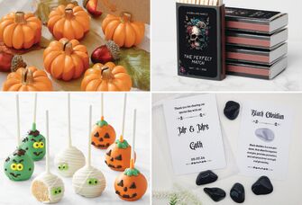 Halloween- themed wedding favors