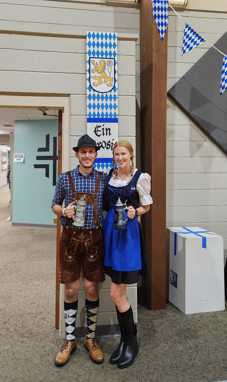 At the Cornerstone Lutheran Oktoberfest