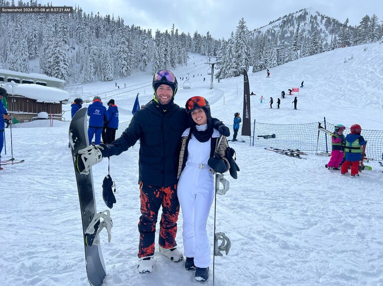 1st snowboarding trip. We started the year with a true relationship test- Jared attempted to teach Eden how to snowboard. There were minimal tears.