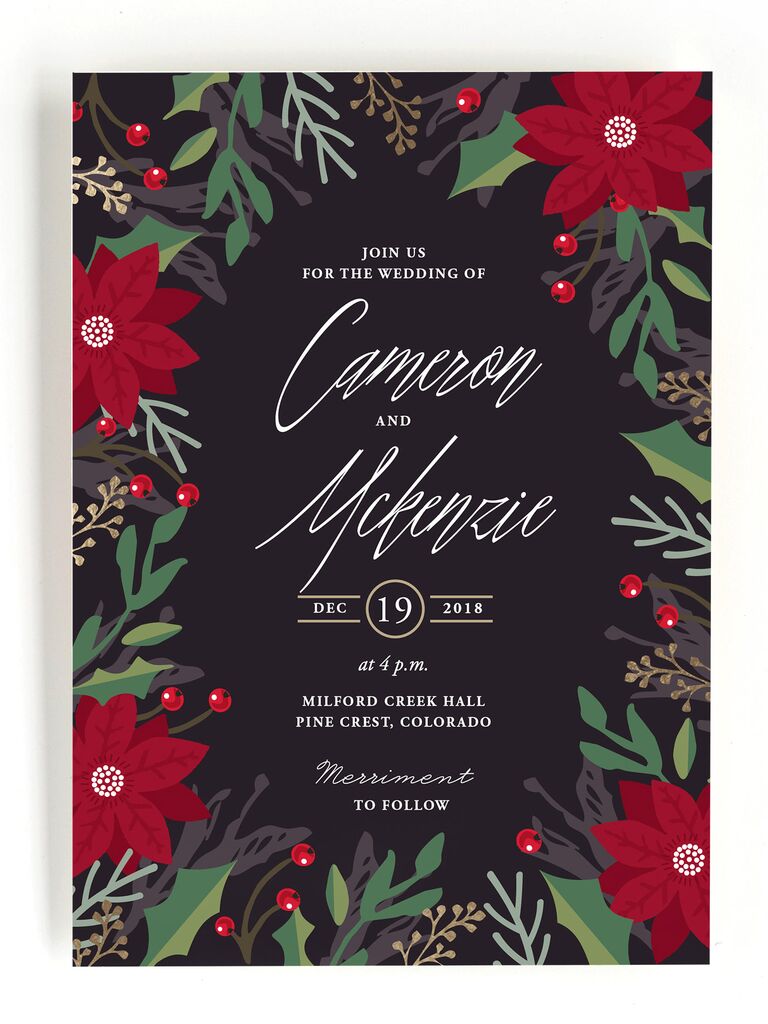 Winter Wedding Invitations We Love