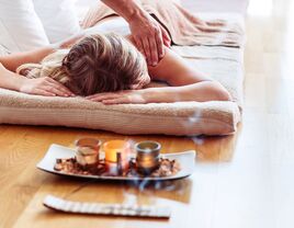 woman getting a massage