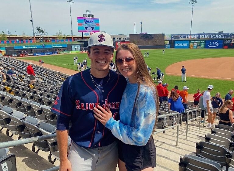 From 2019-2023, Casey and Alyssa spent a lot of time watching each other play at SJU and SCU 